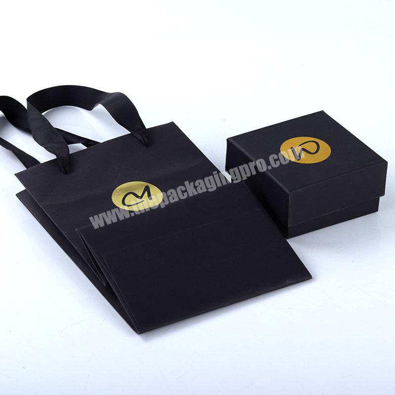 Bespoke paper shopping carrier bag customized jewelry packing gift boxes with packaging gift bags wholesale