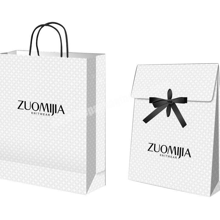 Best sales custom white kraft gift bag