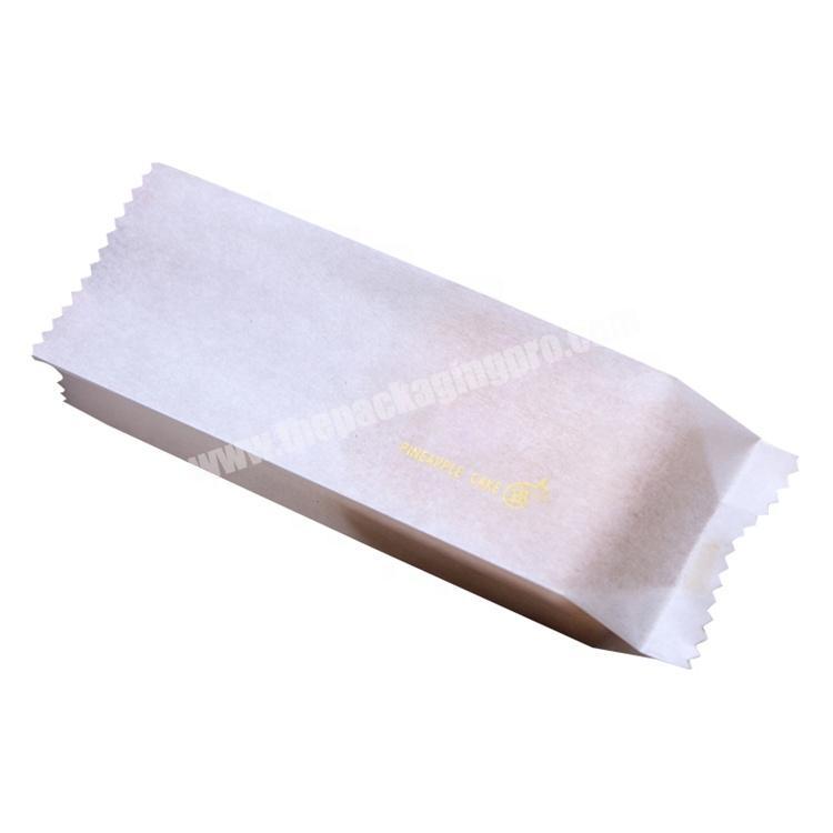 Biodegradable food grade cookie bags with greaseproof paper