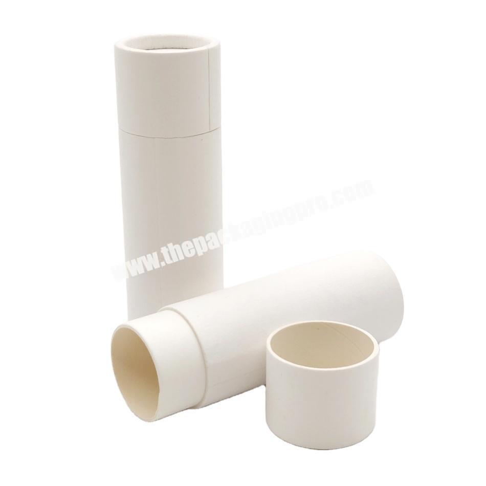 Original new design decorative biodegradable cardboard cosmetic deodorant container for push up paper tube with wax paper
