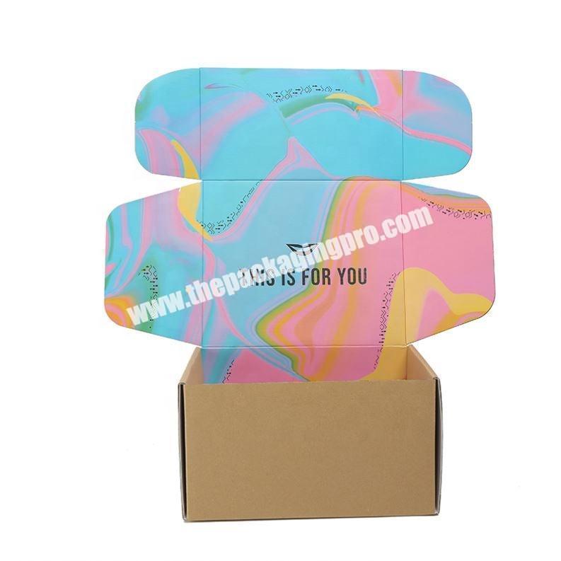 Logo printed corrugated paper shipping box for flashlights packing