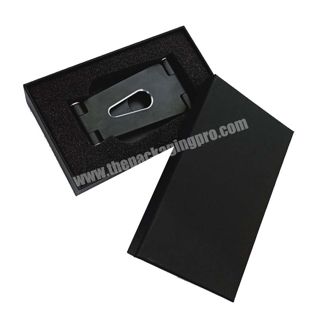 Black box paper gift for packaging OEM cardboard matte