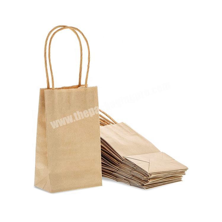 Bolsas de regalo de papel kraft personalizadas con logo