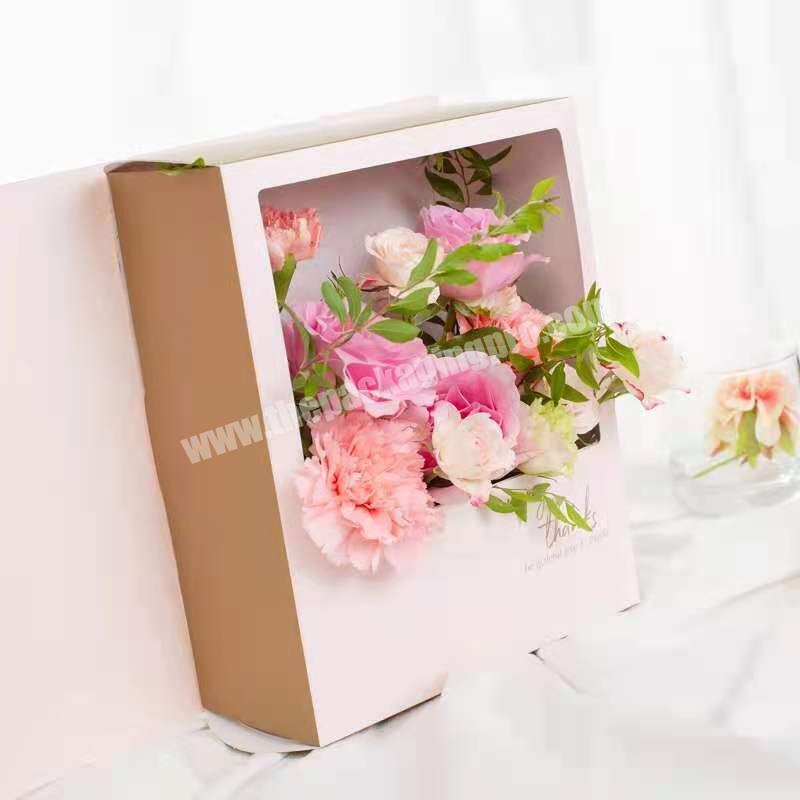 Book Shaped Style Decorative Gift Packaging Paper Box Paper Flower Box