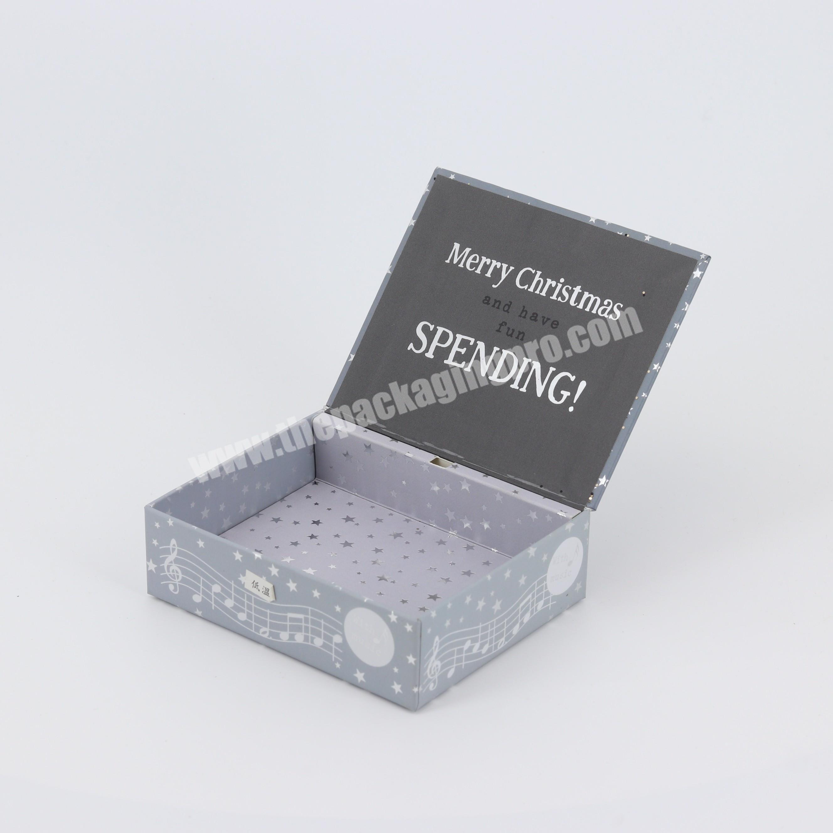 Brand New Uv Coating Rigid Shinny Gold Powder Festival Packaging Box Magnetic Custom Glitter Packing Box With Printed
