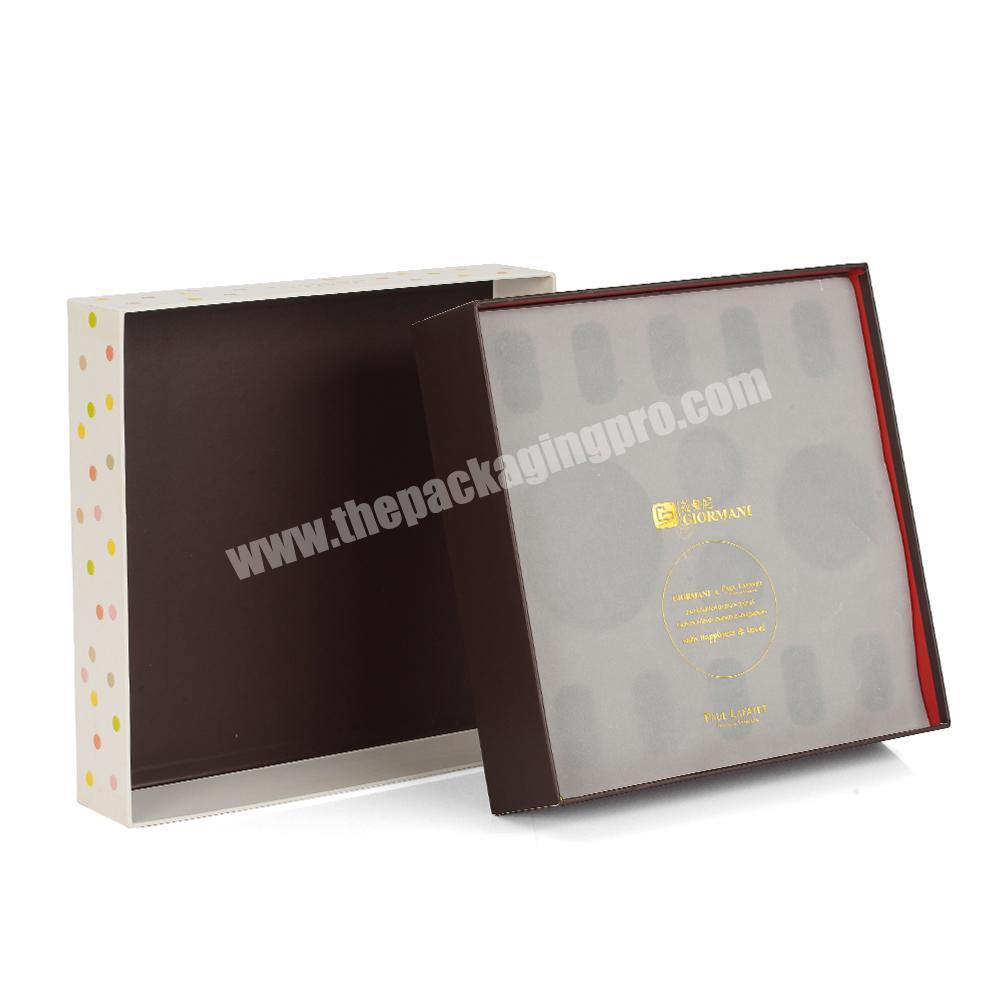 Card board paper chocolate packaging boxes valentine chocolate box packing