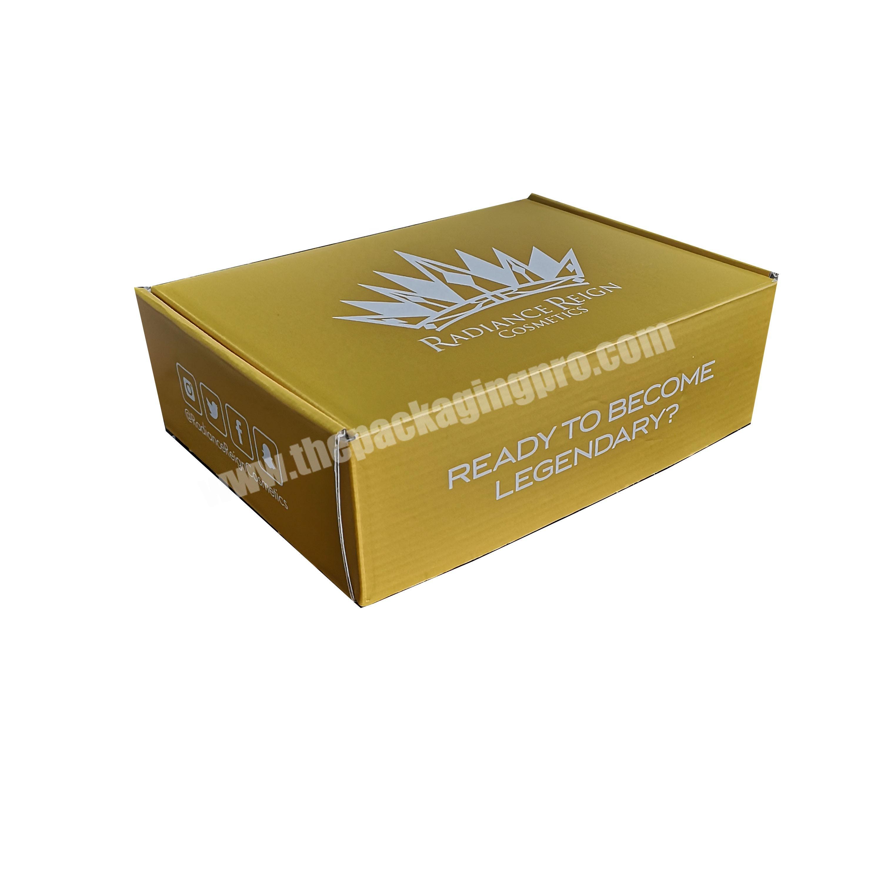 Gold stamping color printing cardboard eyelash serum creams paper box