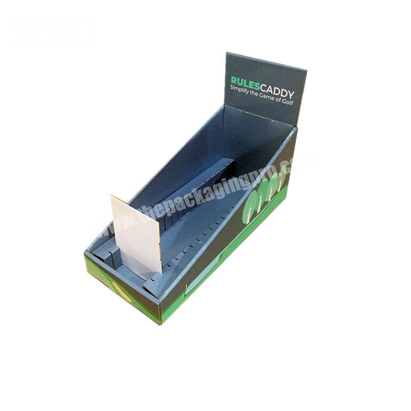Cardboard Countertop Display Recycle Paper Table Stand for Cards
