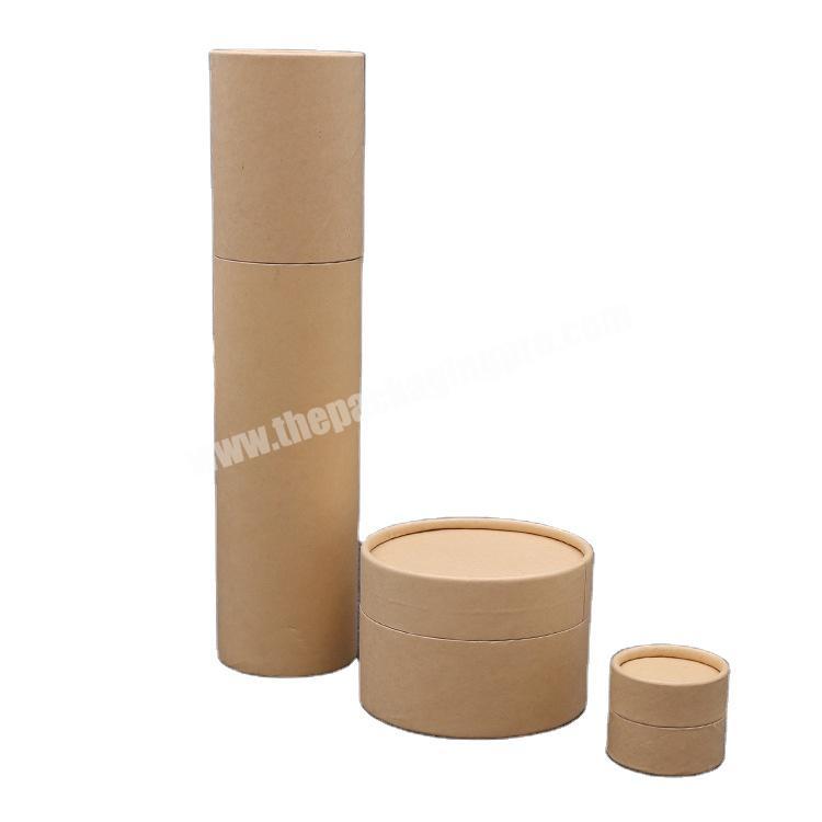 Cardboard Tube With Kraft Paper Surface Paper Can Packagig Paper Canister Custom