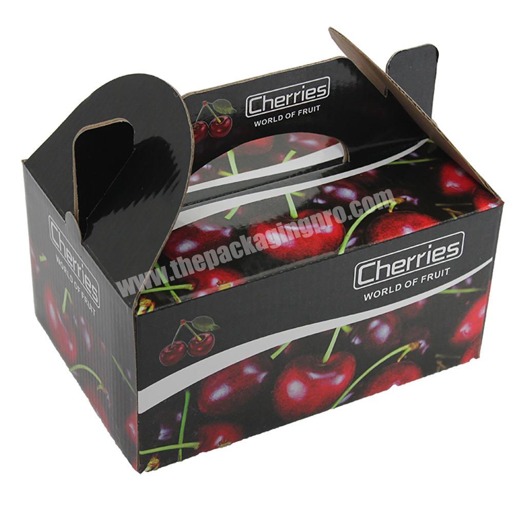 Cheapest wholesale custom design corrugated cherry tomato fruit carton box