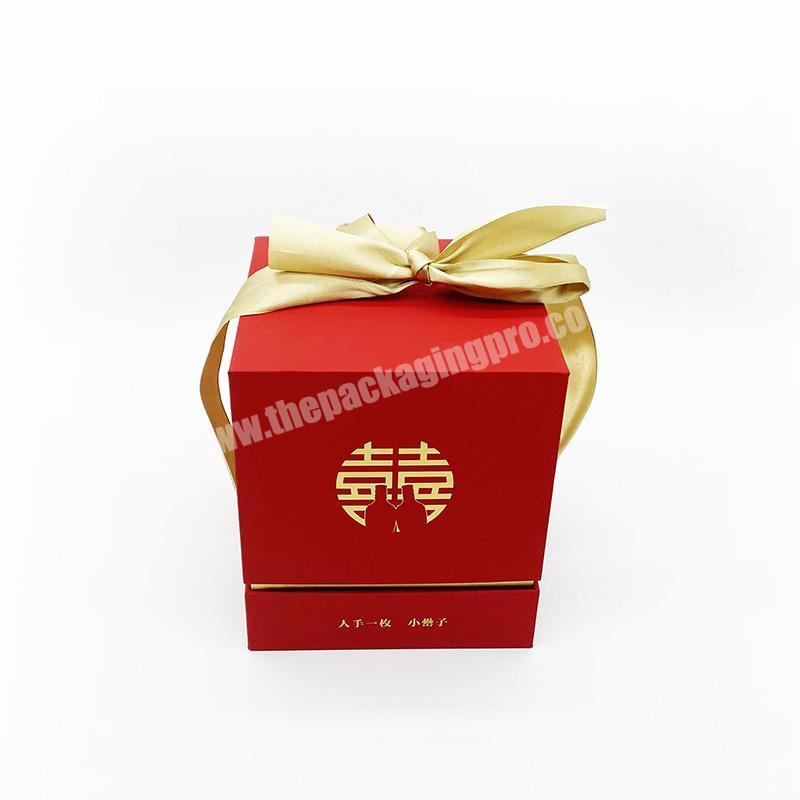 China Customize Food Grade Ribbon Paper Box Packaging with High Performance