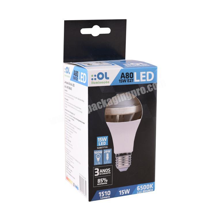 China Customized LED Table Lamp Packaging Box, Energy Saving Light Bulb Paper Box for Solar Street Light Packaging