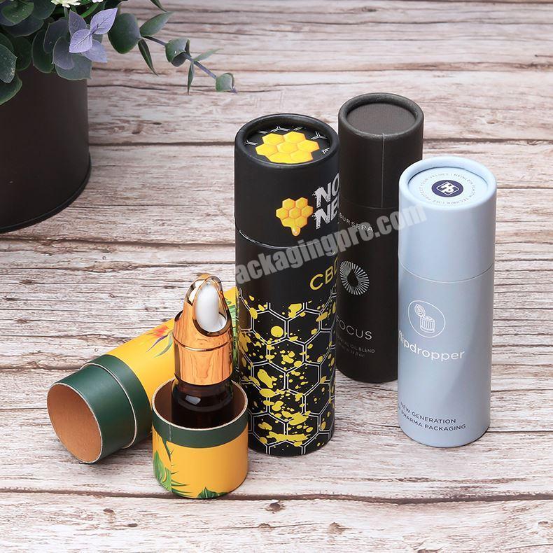 China Factory Custom 30Ml Dropper Bottle Round Boxes 50Ml Essential Oil Packaging Paper Tube