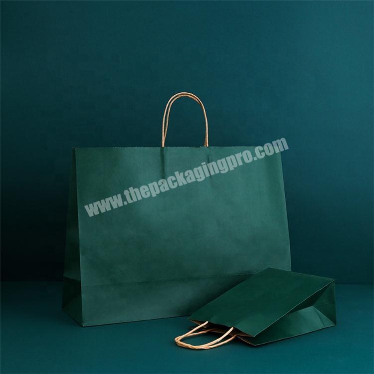 China Manufacturers Custom Printing Cheap Shopping Carry Packaging Kraft Paper Bag