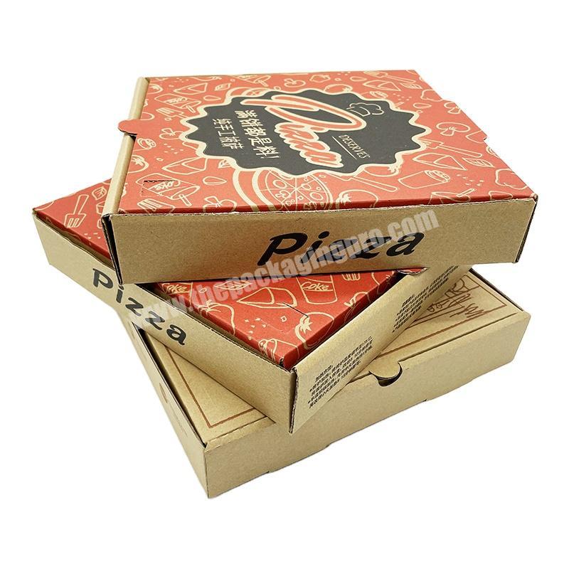 China Supplier Custom Different Shape Printed Recycled Materials Takeaway Pizza Box