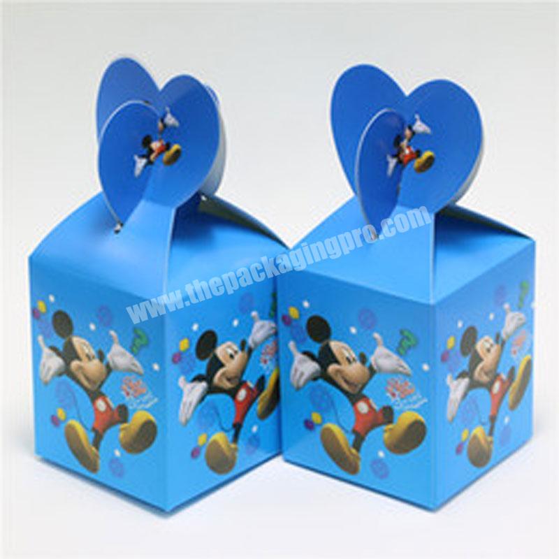 China Suppliers Custom Mickey Mouse Paper Box For Kids Birthday Party Decorations