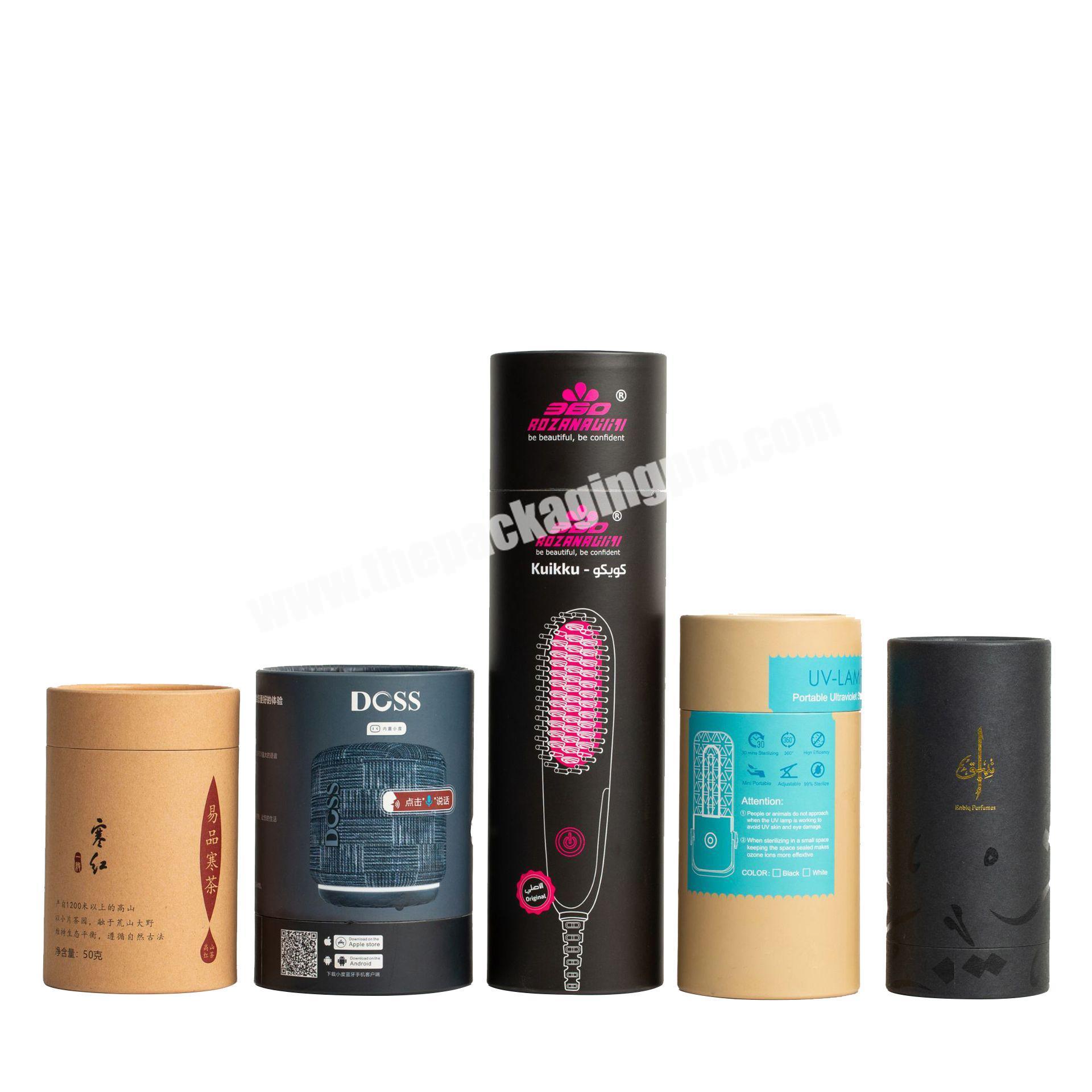 Pepper kraft tube salt spices and herbs packaging loose powder paper tube container with shaker sifter packaging