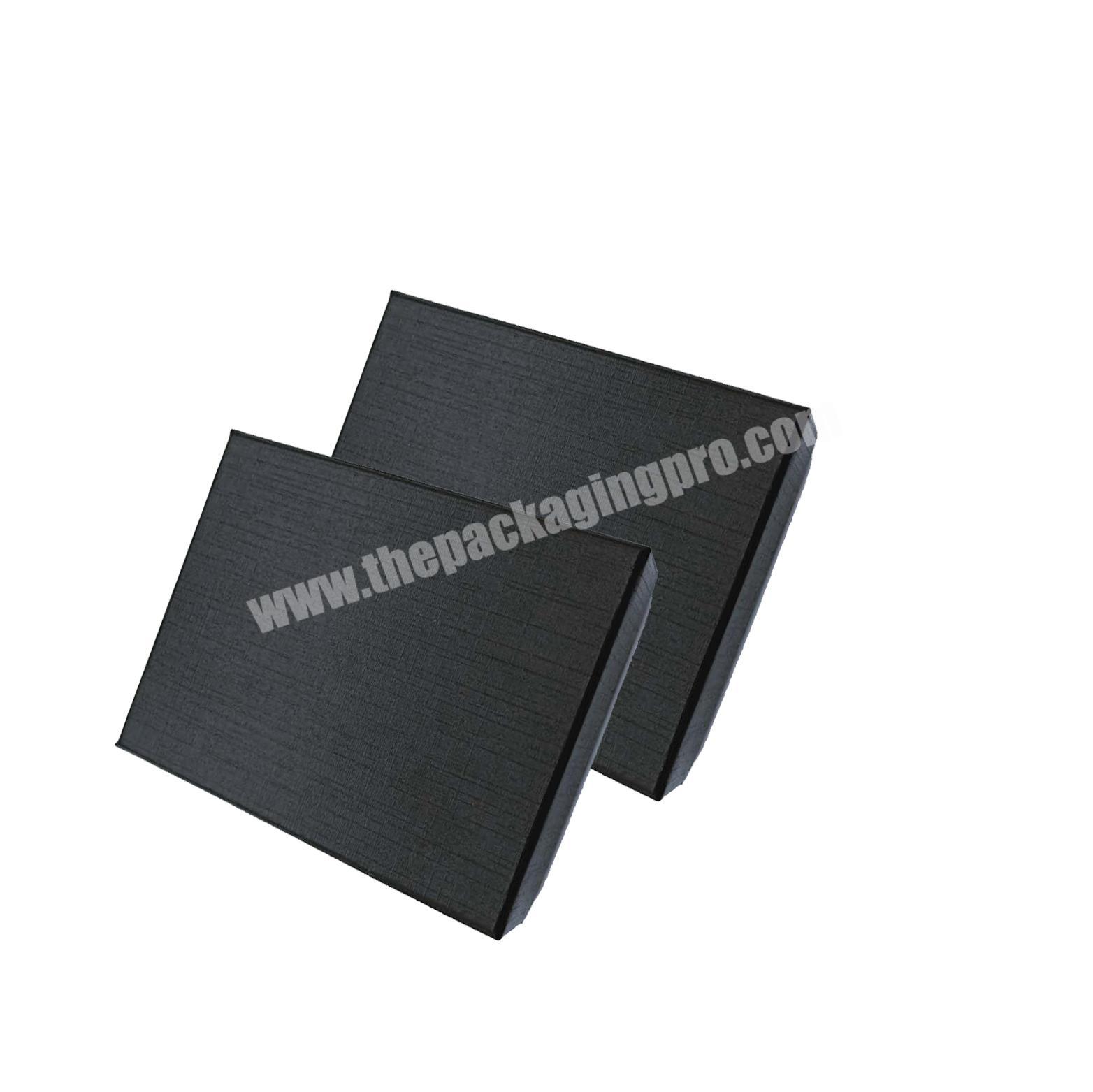 Manufacturer China electronic packaging box cheap usb cardboard matte black
