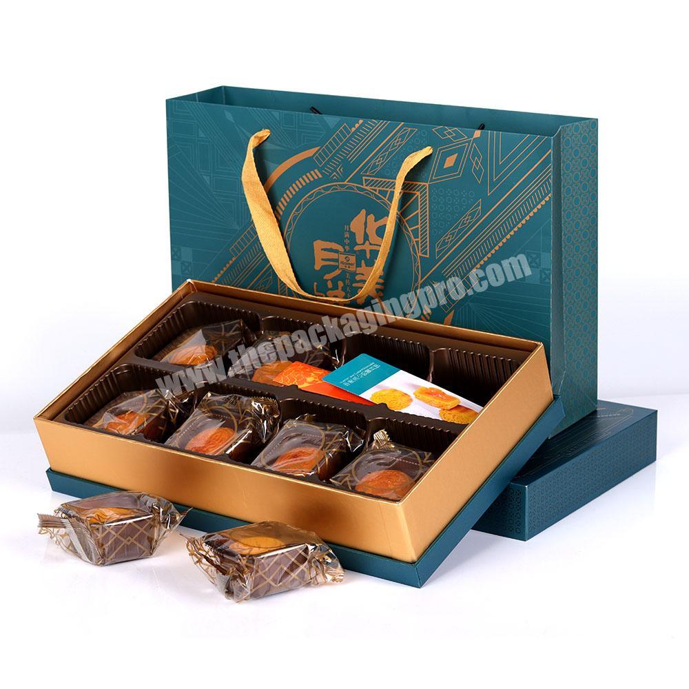 China exquisite eco friendly mooncake food packaging set professional custom commercial food packaging