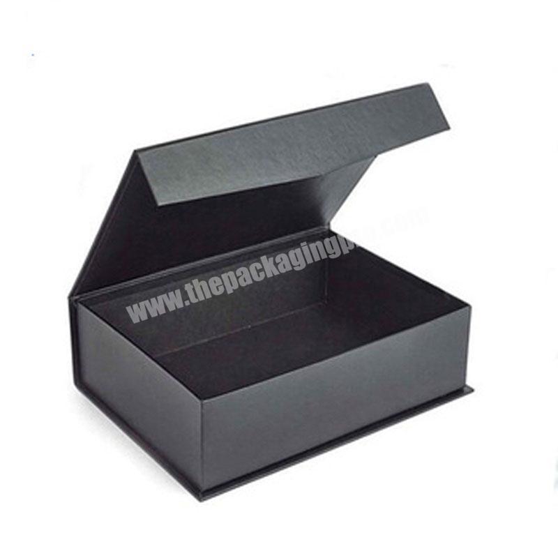 China factory custom black A5 paper gift box with magnetic lid