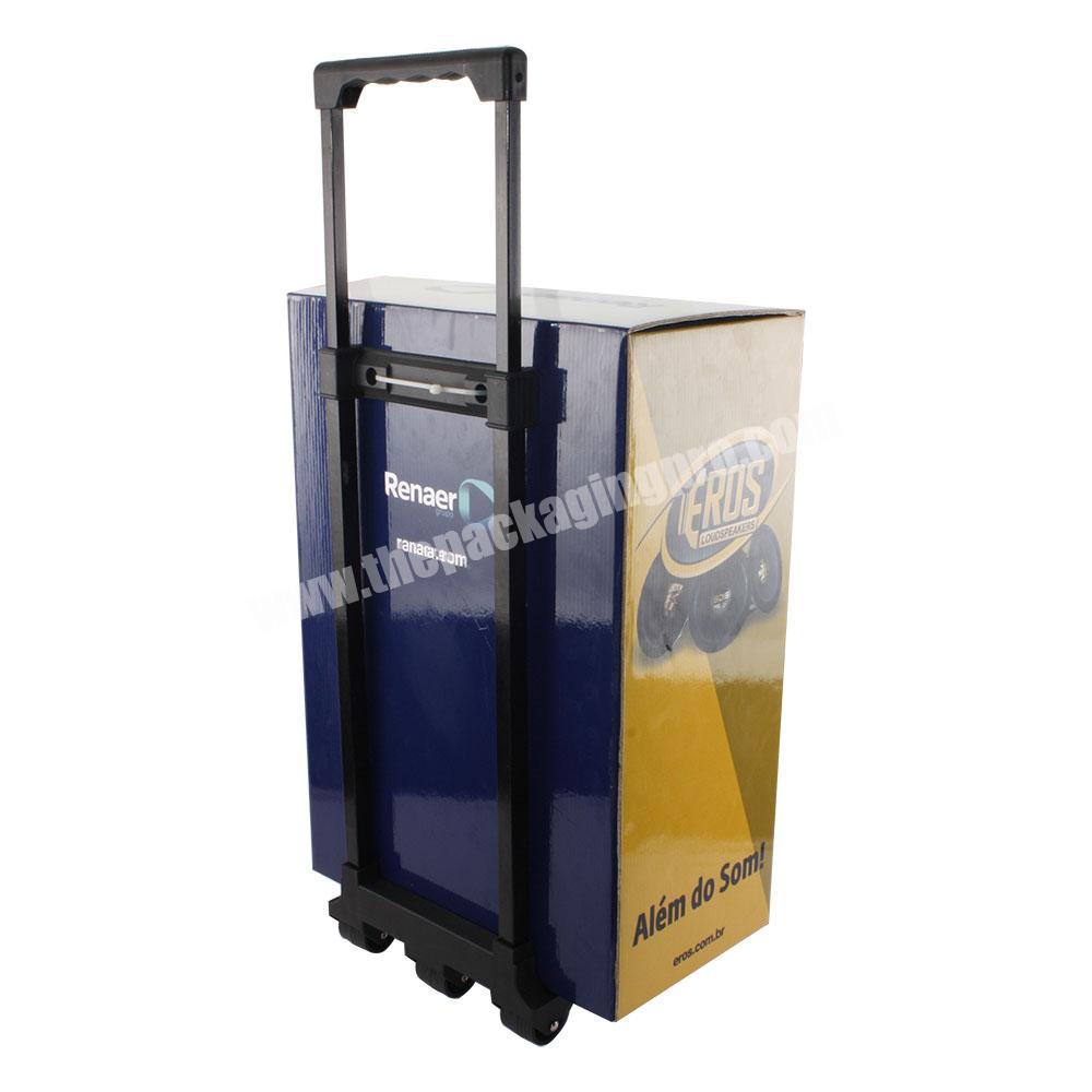 China supplier paper trolley carton box for exhibition display