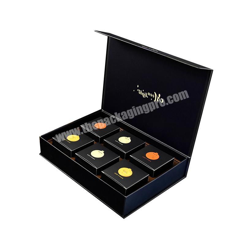 Chocolates black paper magnetic containers chocolate box cardboard boxes