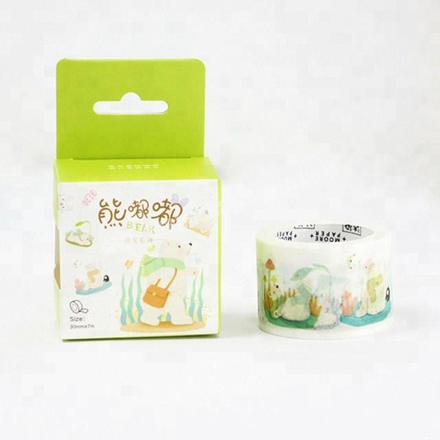 Clever rabbit japanese printed washi paper tape custom