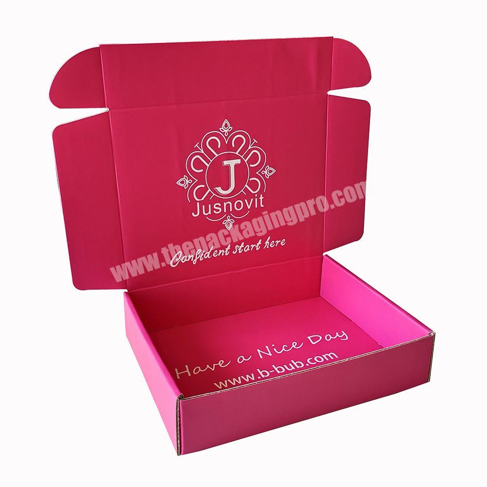 Colorful Shipping Mailers with Logo Corrugated Mailing Mailer Low Moq Large Paper Wholesale Mailer Boxes
