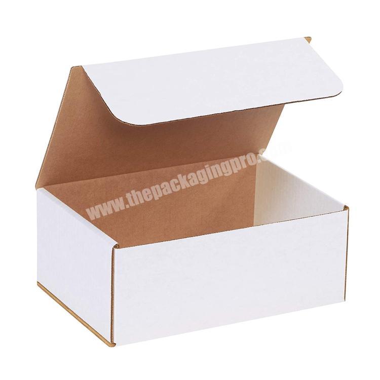Corrugated Mailer White Cardboard Shipping kraft paper packaging Boxes package