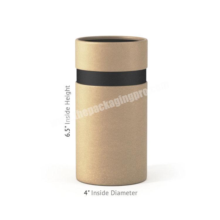 Cosmetic packaging craft recycled kraft cardboard round paper tube deodorant for candles