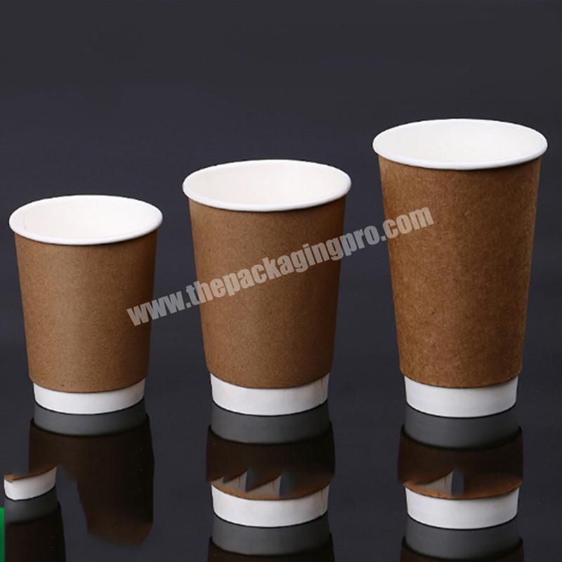 Craft Paper Cups Ecological Disposable Cups Paper Coffee Cup Double Wall Papers