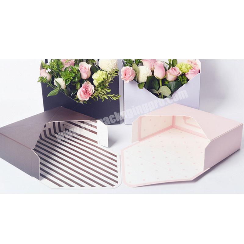 Creative China factory made wholesale custom envelope shaped paper flower box