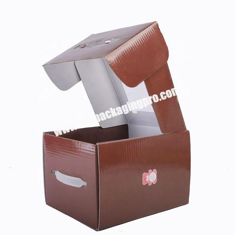 Full Color Custom Printed Recycled Kraft Corrugated Brown Mailing Box