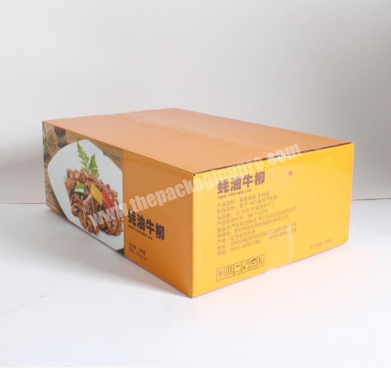 Custom 3-ply board corrugated shipping breakfast boxes brown kraft paper cardboard box