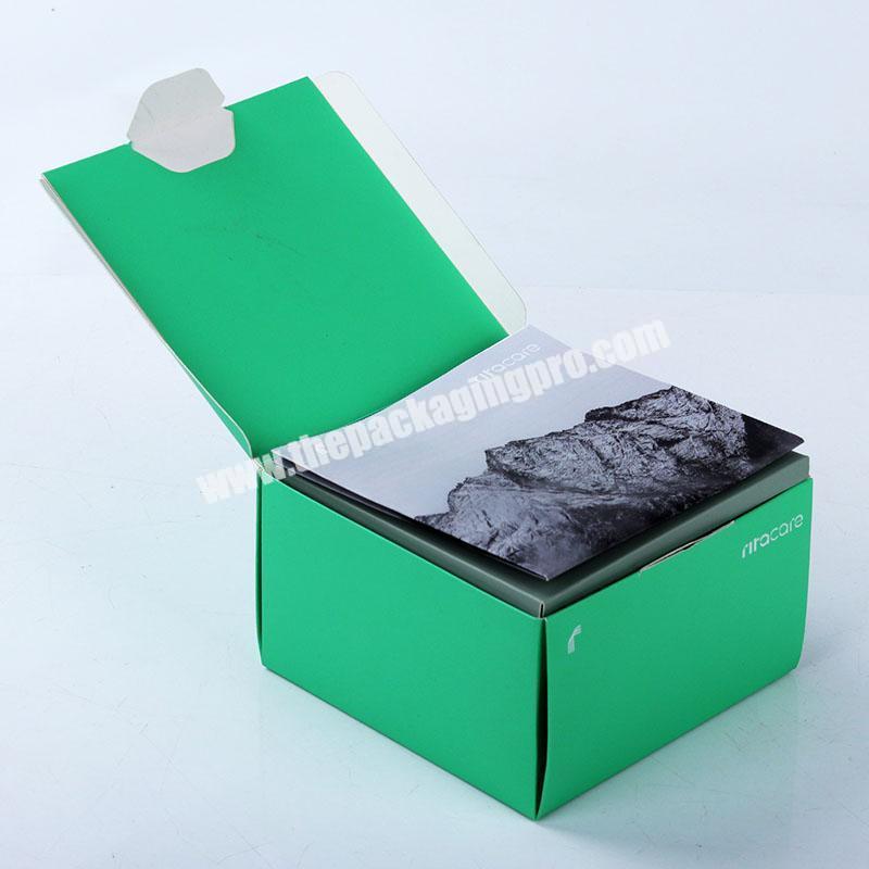 Custom 350g white card paper printed cosmetics 10ml vial packaging box