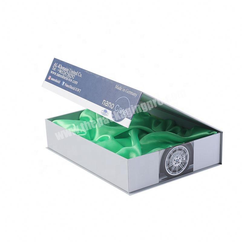 Eco-friendly White paper box with slot for packaging electronic product