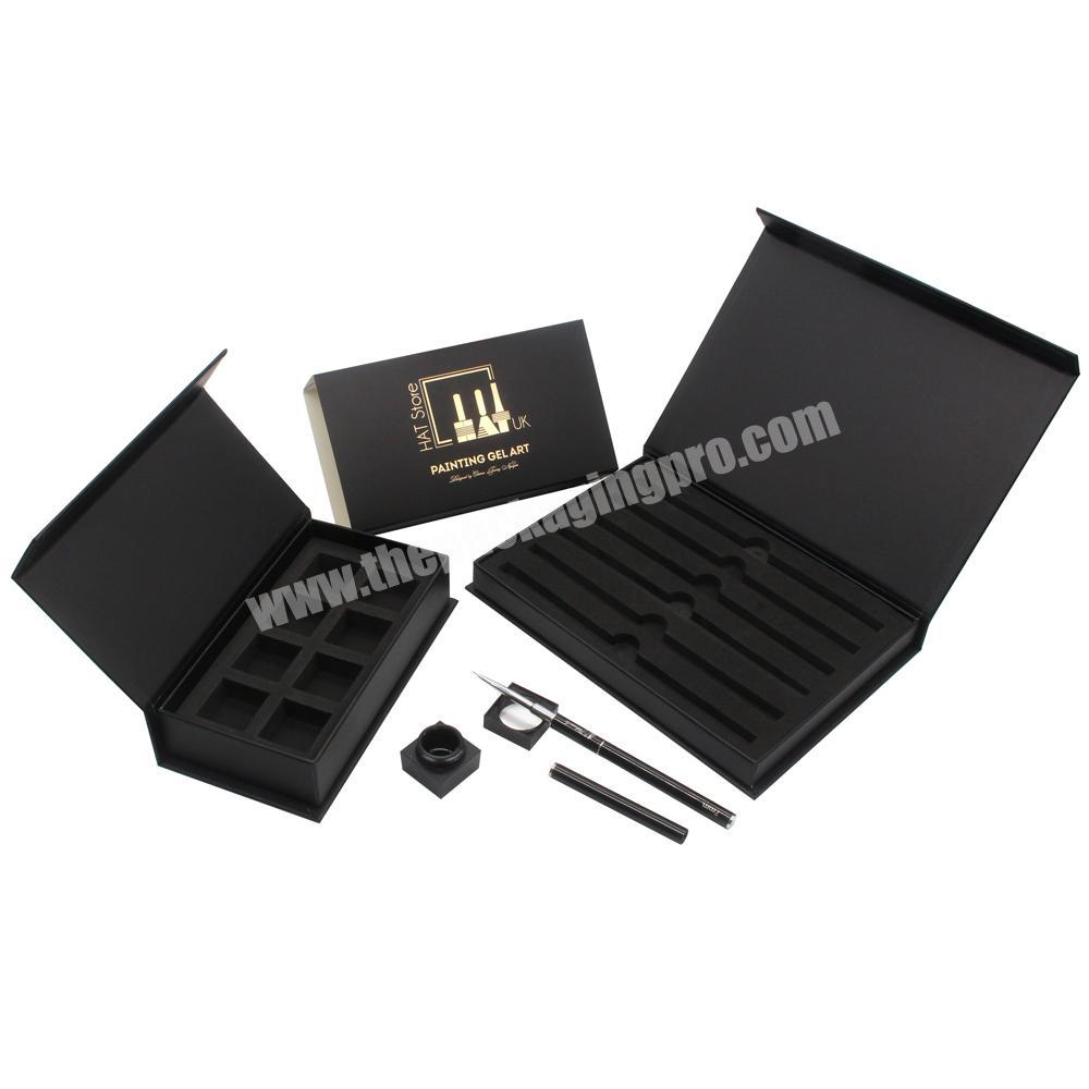Custom Black Luxury Empty Nail Art Tool Storage Gift Box
