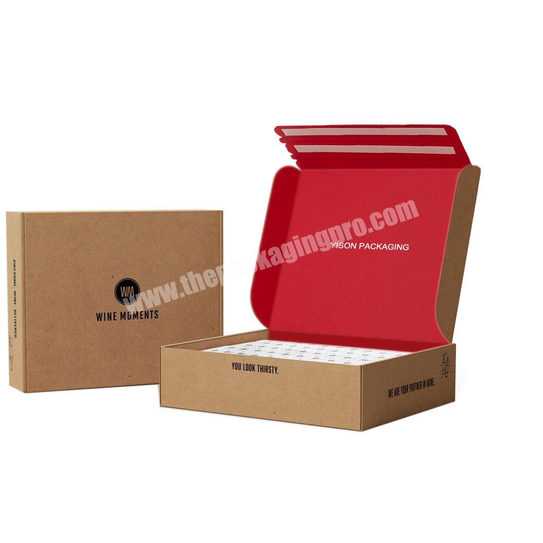 Custom Box Subscription Packing Ecommerce Paper Mailer Box Tear Strip Postal Pr Shipping Packaging Box
