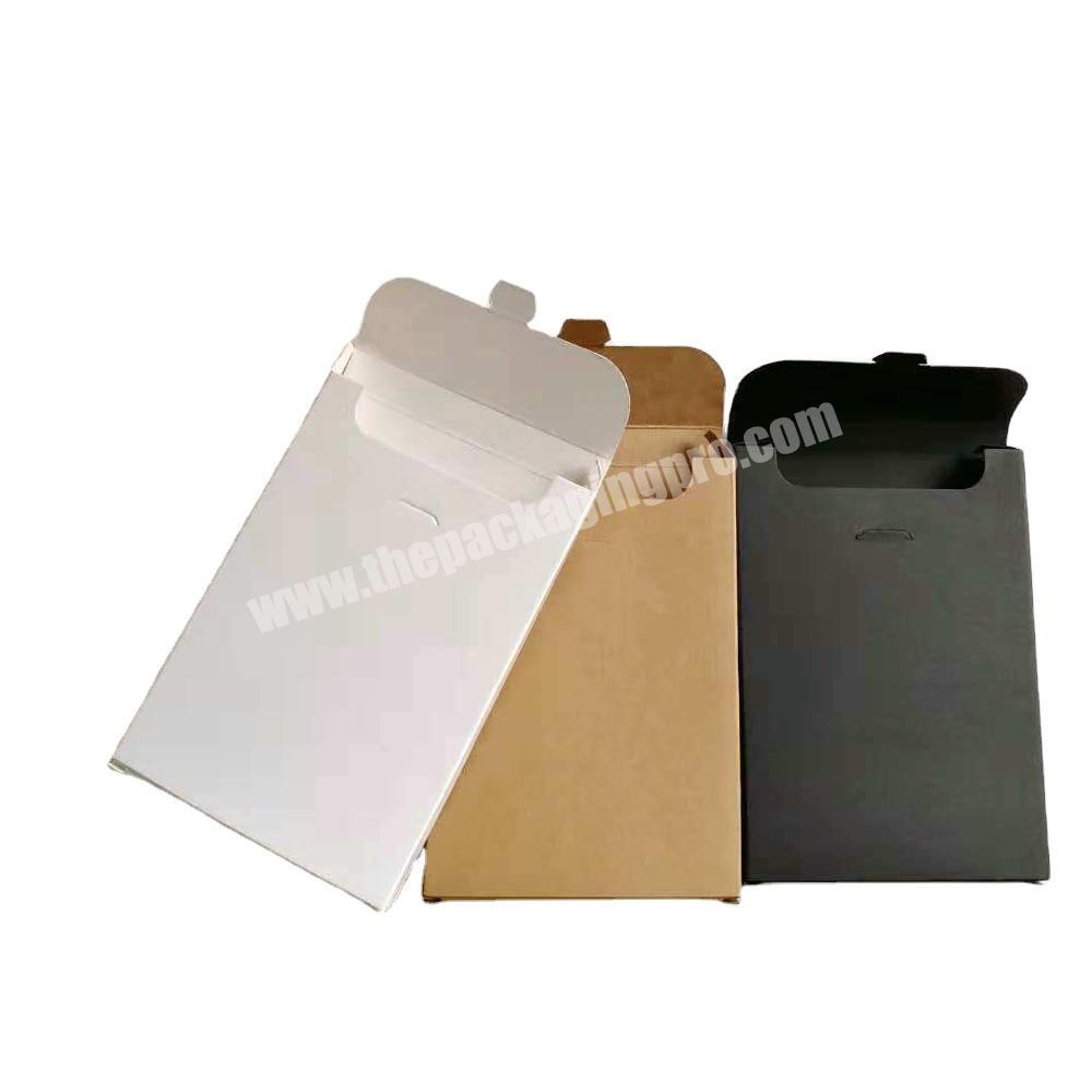 Custom Brown Packing Kraft Envelopes Bag Black Cardboard Document Packaging Envelop Bags Envelopes