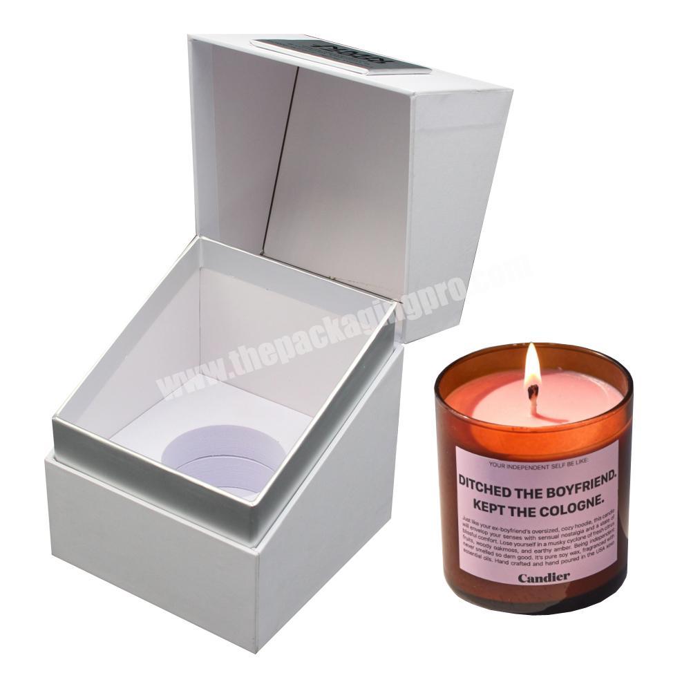Custom Candle Gift Packaging Box With Inserts boite emballage bougie candle box packaging luxury