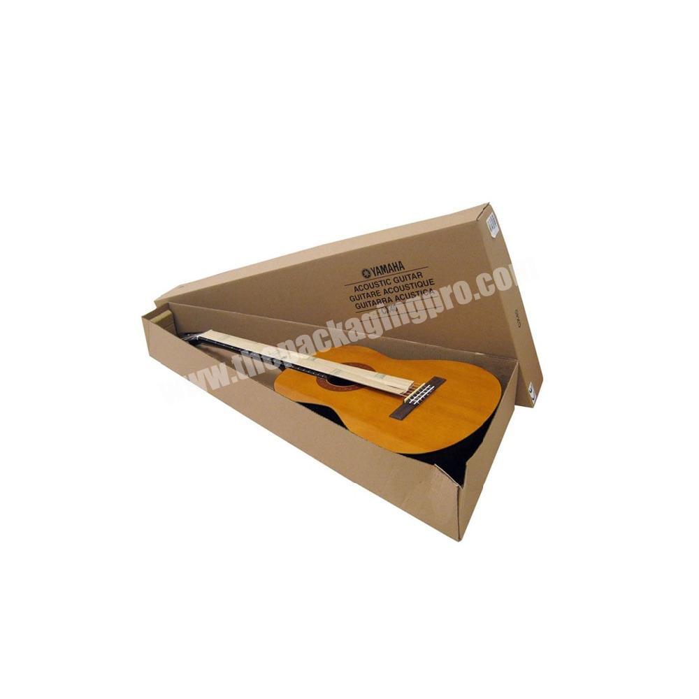 Custom Corrugated Board Shipping Paper Guitar Packaging Box With Your Logo