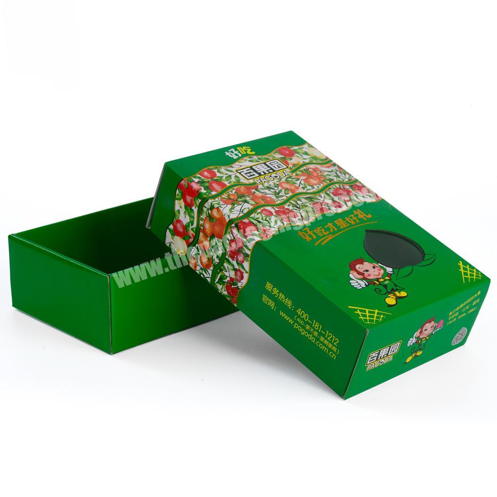 Custom Corrugated Paper Boxes Packaging Cardboard Box For Fruits And Vegetables