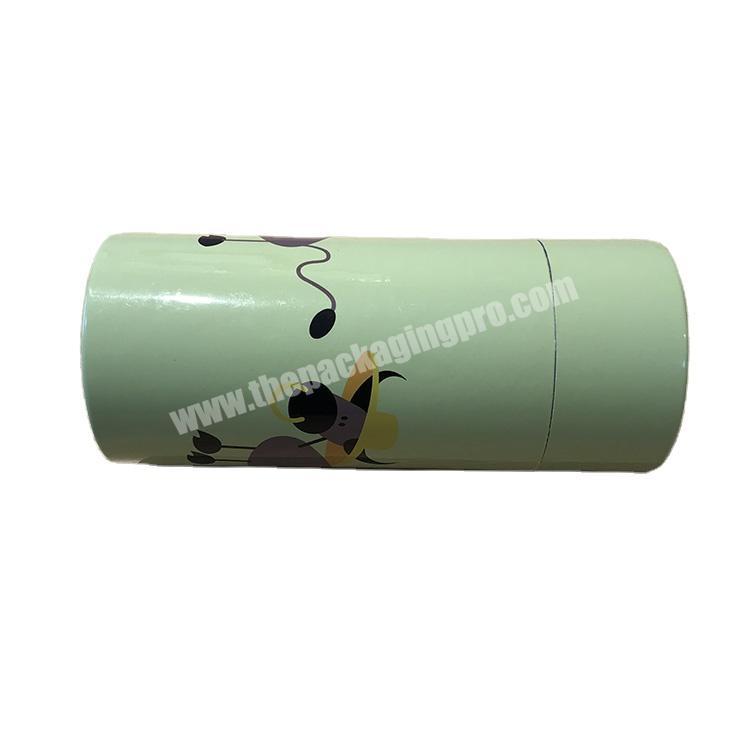 Recyclable Portable Paper Tube Packaging Paper Cans Cylinder Round Gift Box Carry Handle For Pet Food Package