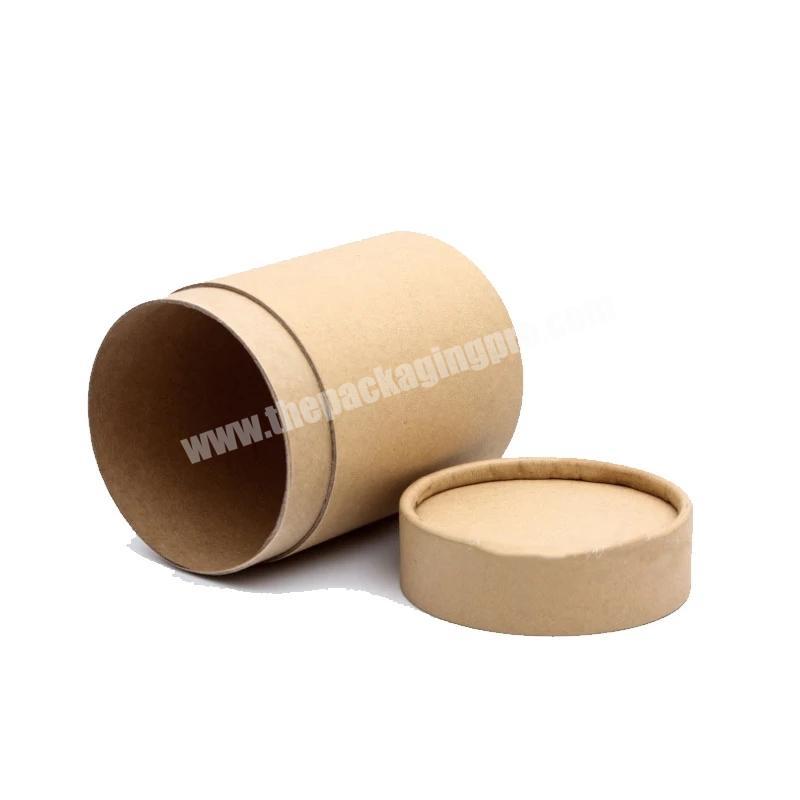 Custom Design Cosmetic Packaging Recycled Kraft Cardboard Brown Paper Tube