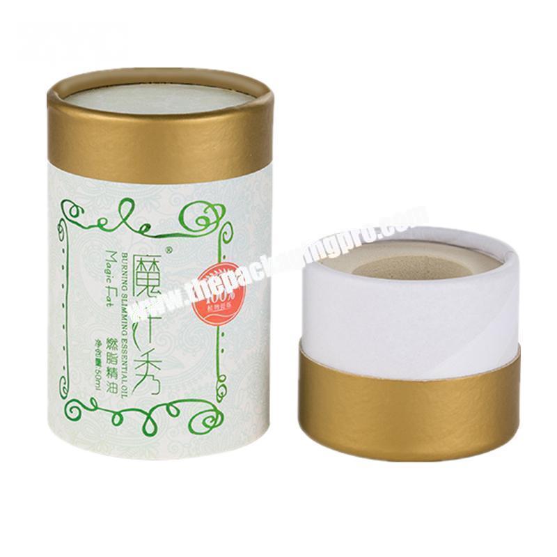 Custom Design Cylinder Cardboard Tea Packaging Tube Paper Round Gift Box