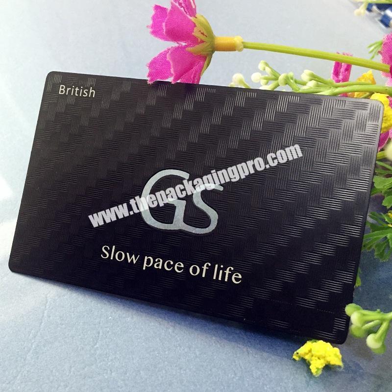 Custom metal cards Design Plating Printed 3d metal credit card metal business card