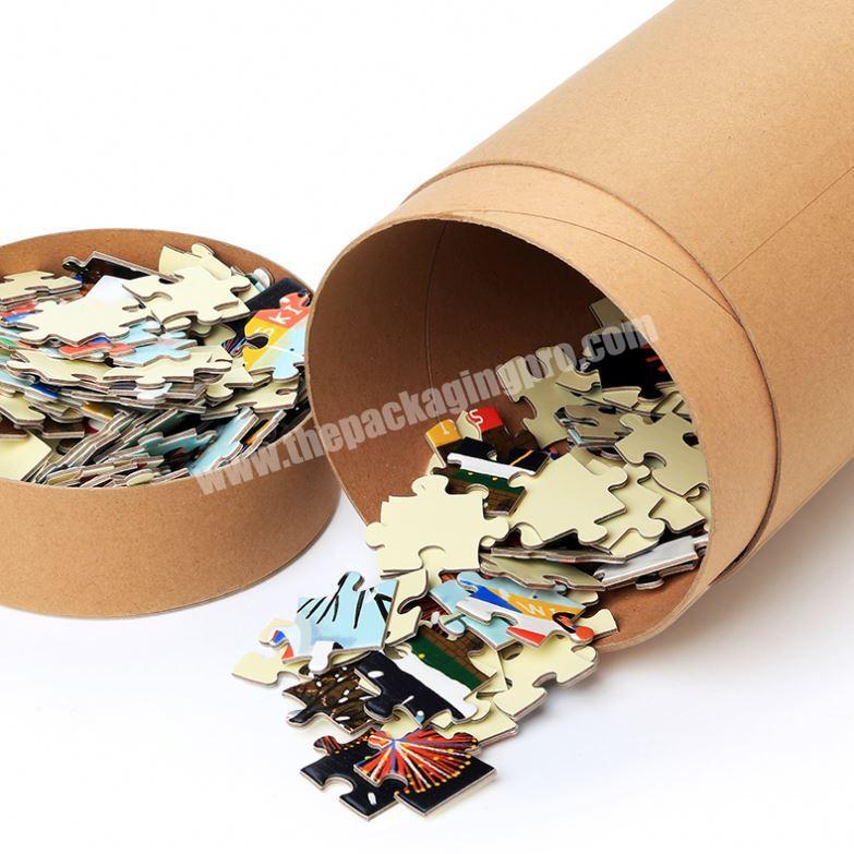 Custom Design Recycled Printed Cardboard Puzzle Packaging Tube