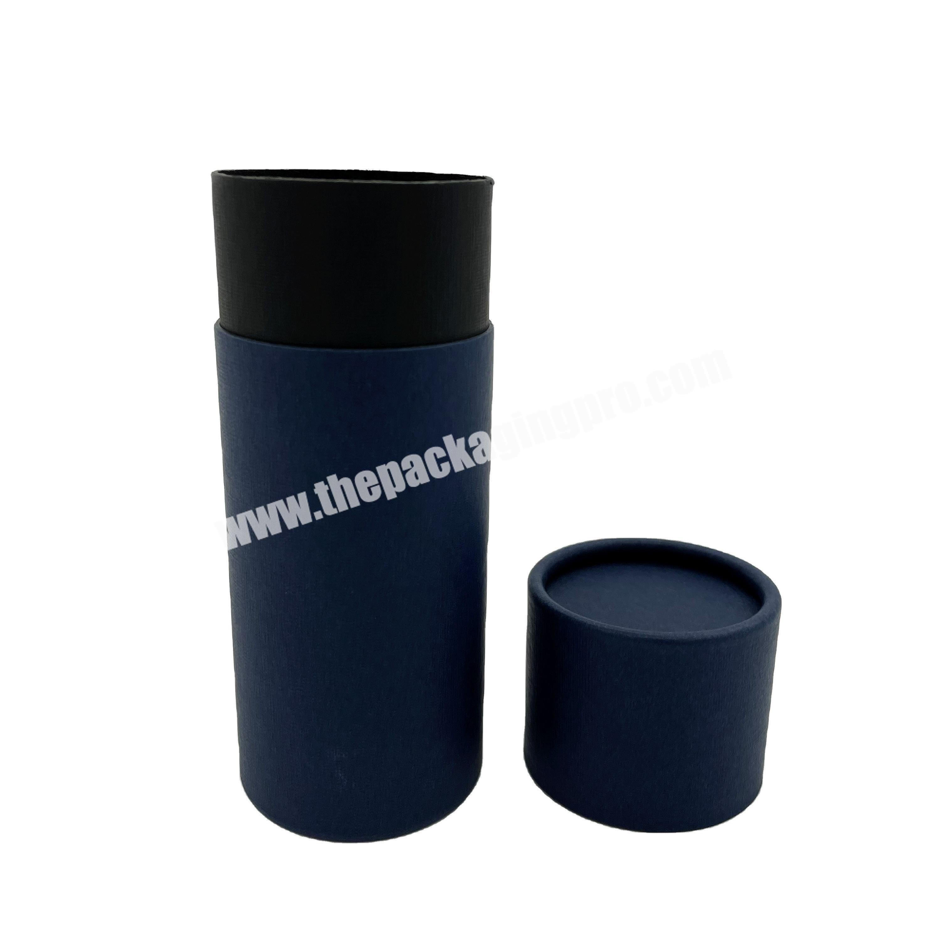 Custom Made Logo Printed Paper Cardboard Paper Tube Packaging Cylinder Boxes For 30ml Essential Oil Bottle