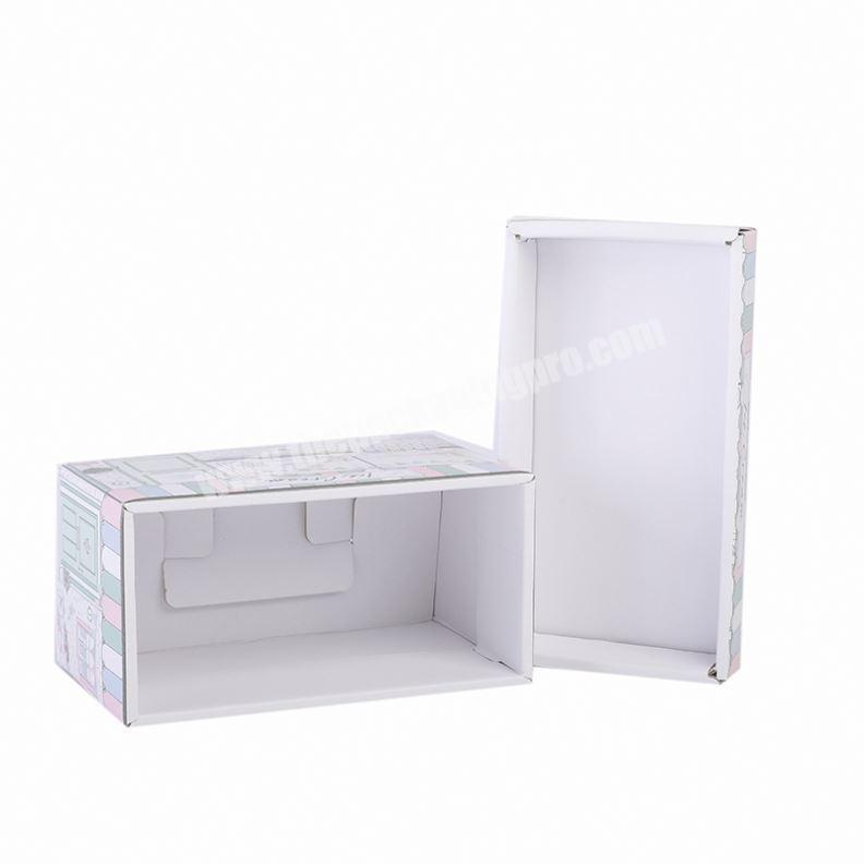Custom E corrugated Kraft paper carton for dumbbells tuck packing boxes
