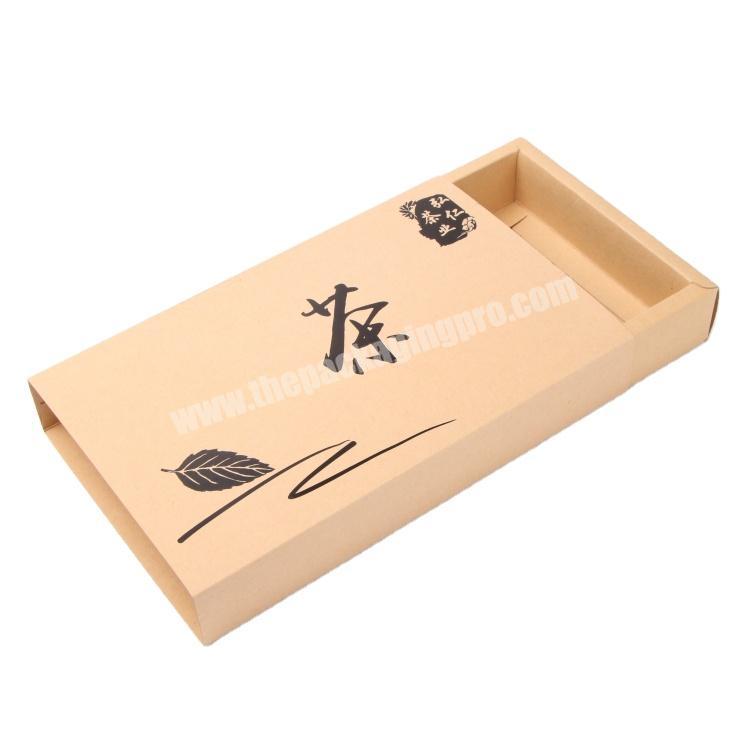 Custom Eco Friendly Kraft Drawer Paper Packaging Box